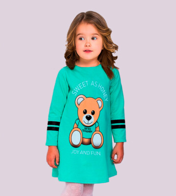 Mädchen Tunika, Kleid Pullover Pulli Longshirt Langarm  Gr. 98,110 ,122