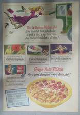 Post Cereal Ad: Grape-Nuts Flakes from 1940s ...