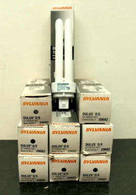 Lot of 9 Sylvania Dulux D/E 13w CF13DD/827 base G24q-1 4-pin #20682 New