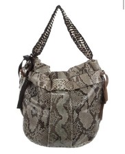 Marni Python Snakeskin Chain Link Hobo Bag