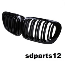 2 Grilles De Calandre Noir Brillant Avant Pour BMW Série 3 E46 Berline 1997-2001
