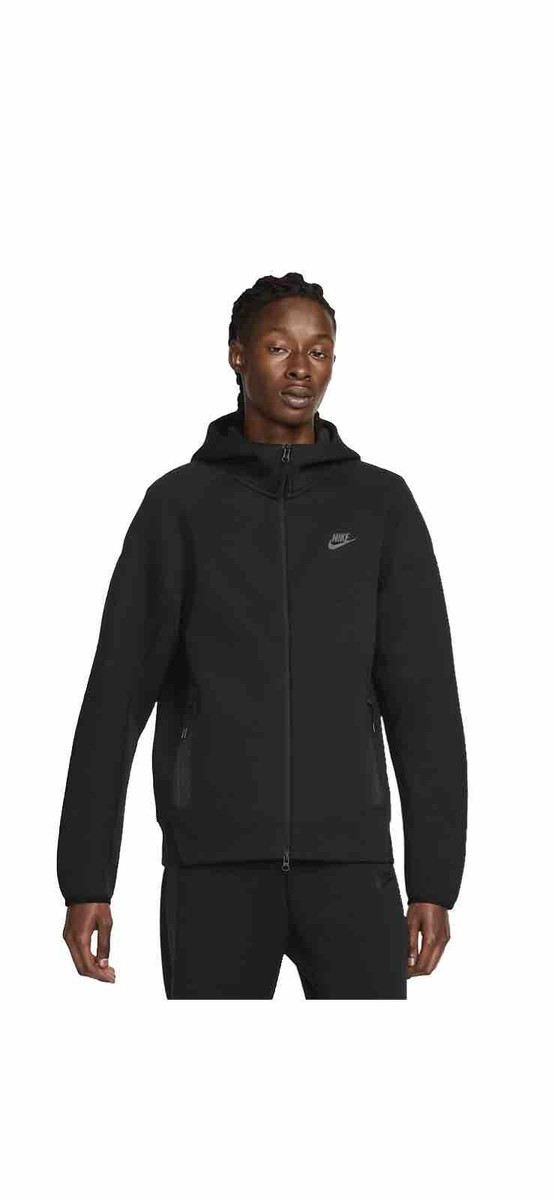 black tech fleece tracksuit