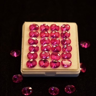 Zertifizierter natürlicher einzigartiger ovaler Schliff 3,6 kt 7 x 5 mm Lot r...