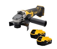 DeWalt DCG410 20V XR 4-1/2" - 5" Cordless Angle Grinder with 2 5.0Ah Batteries