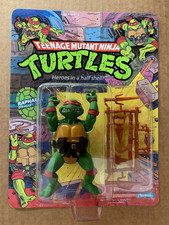 Playmates TMNT Raphael 10 back Teenage Mutant Ninja Turtles 1988 Unpunched