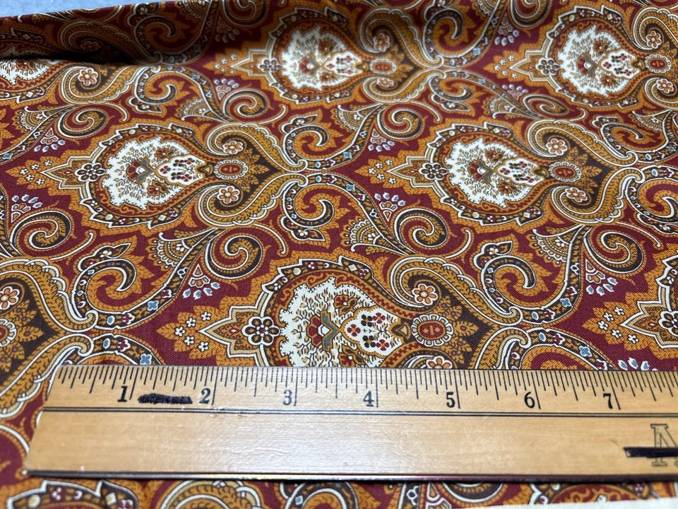 Vintage-Style Jo Morton Andover Fabrics Paisley Cotton Fabric 19 inches x 44" - Image 3 of 4