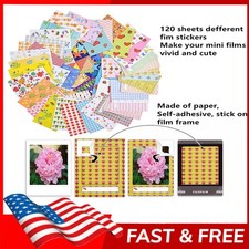 120 Sheets Colorful Photo Instant Films Mini 12 11 9 8 7s 70 26 90 Camera Film