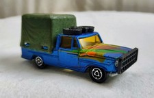 Vintage (1970s) Majorette Dodge Safari Truck Camouflage w. Canvas