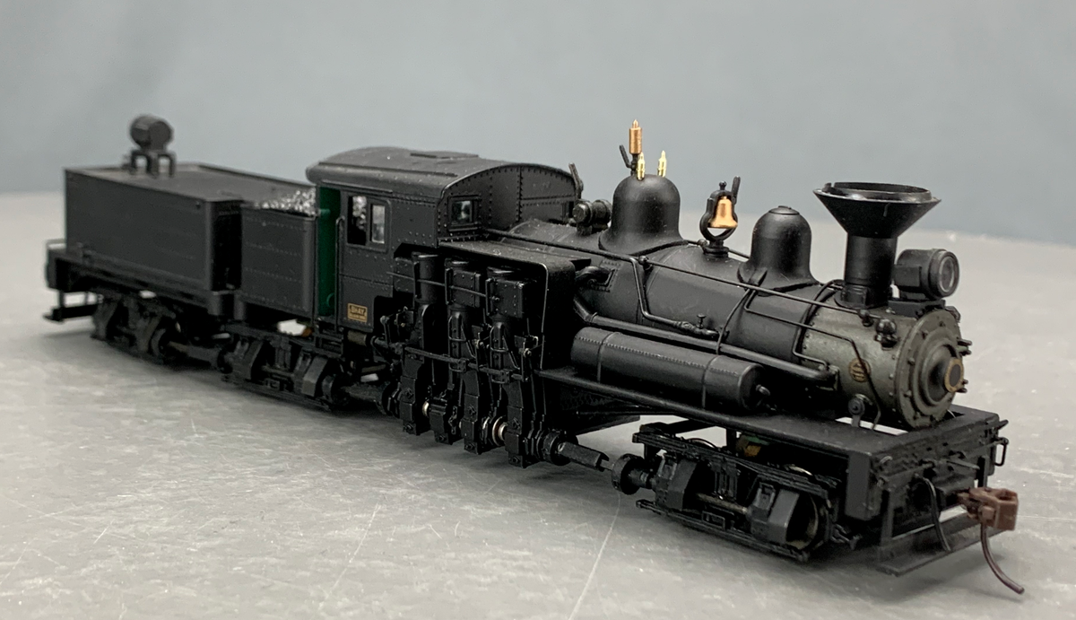 HO Bachmann Spectrum 80 Ton 3 Truck Shay Steel Cab w/Dcc Non-Snd