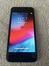 Apple iPhone 5s 16GB Black Space Grey Unlocked With Otter box Used