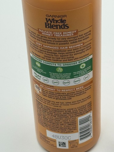 Garnier Whole Blends Honey Treasures Shampoo and Leave-In Cream Bundle NEW - Picture 5 of 6