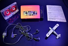 CLA  d  Sony WM-EX633 Orange Walkman Cassette Player with Remote  Manual