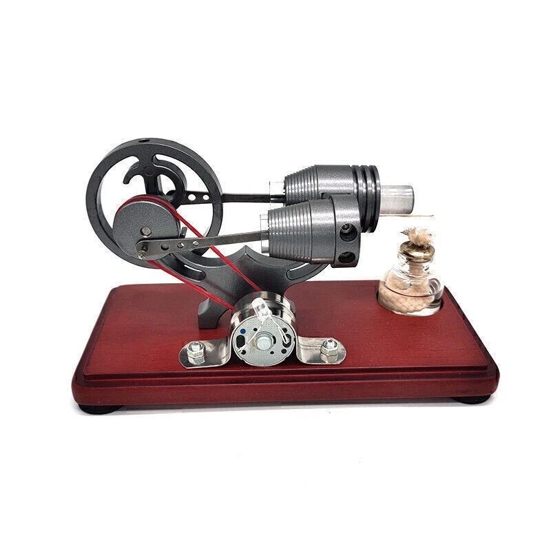 Hot Air Stirling Engine Model Generator Motor Physics Steam Power Education Toy - Image 2 of 4