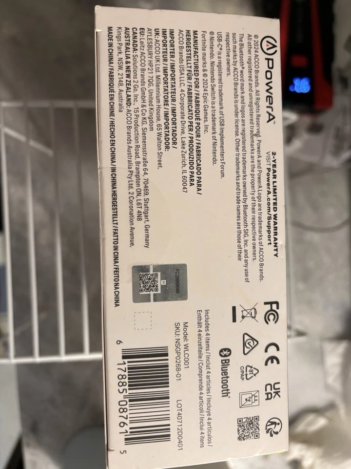 Fortnite Peely PowerA Wireless Controller Nintendo Switch W/ BONUS Virtual Item - Image 4 of 4