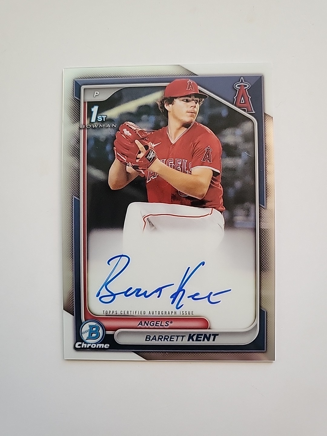 2024 Bowman - Chrome Prospect Autographs Barrett Kent #CPA-BK (AU, RC)