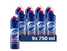 Domestos Original Thick Bleach, 9x 750ml, Toilet Cleaner Disinfectant 2.55 per litre