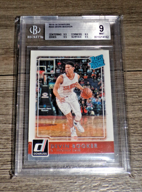 Panini Donruss 2015-16 Rated Rookie Devin Booker RC #223 Phoenix Suns BGS 9