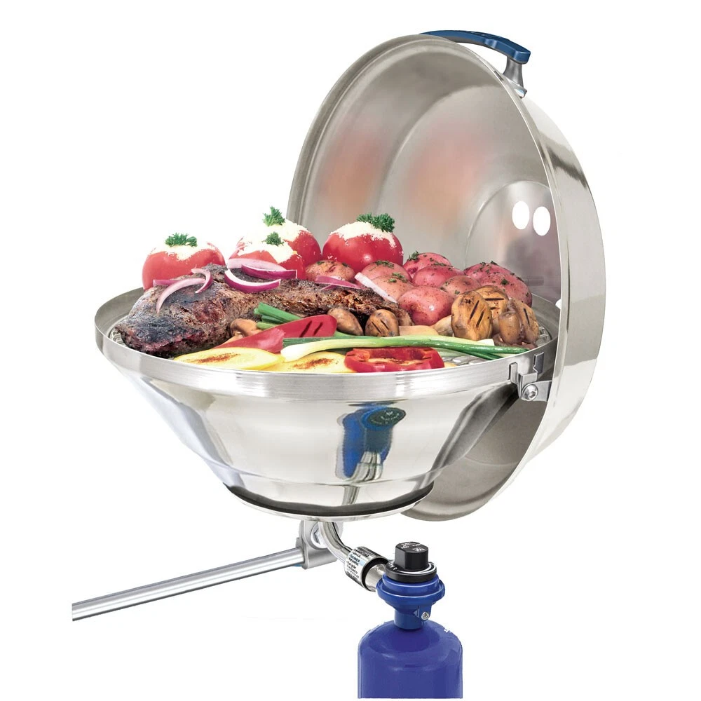 MAGMA A10-215 MARINE KETTLE GAS GRILL PARTY SIZE 17" WITH HINGED LID