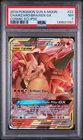 2019 POKEMON SUN & MOON COSMIC ECLIPSE #22 CHARIZARD & BRAIXEN GX PSA 7