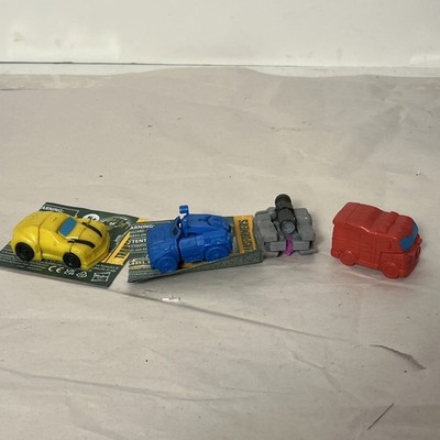 Transformers Cyberverse Mini Plastic Toy Action Figures - Lot Of 4 W/ 2 Booklets