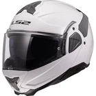 LS2 Advant II Solid Modular Motorcycle Helmet w/SunShield Gloss White XXL