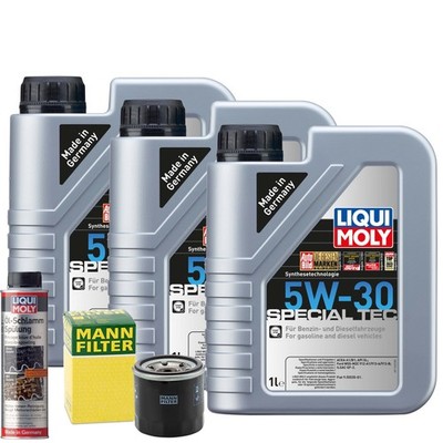 Motoröl 5W30 LIQUI MOLY Leichtlauf Special Tec 3L +MANN Ölfilter +Spülung