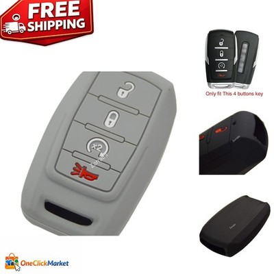 Durable Silicone Key Fob Cover for Ram 1500 2500 3500 - 4 Buttons (2019-2025)