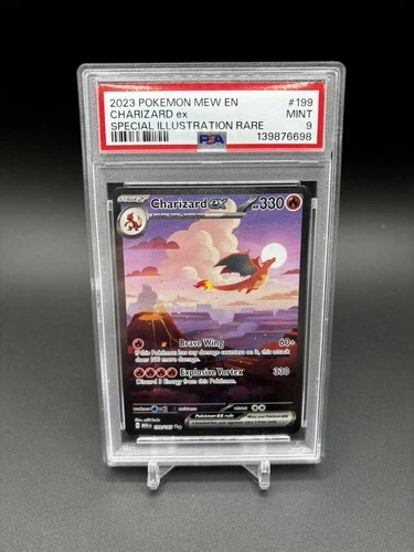 Pokémon Charizard EX Scarlet & Violet 151 Illustration Rare Card 199/165 PSA 9