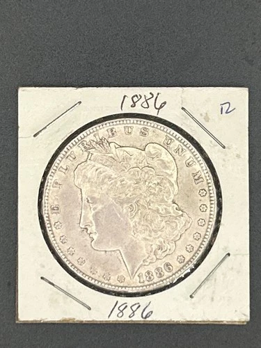 1886 morgan silver dollar ef
