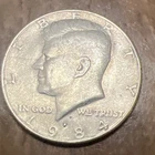 1984  Kennedy Half Dollar Coin Ungraded Clad Actual Coin
