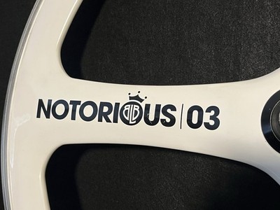 BLB Notorious 03 Trispoke Wheel White RARE Track Bike Fixed Gear