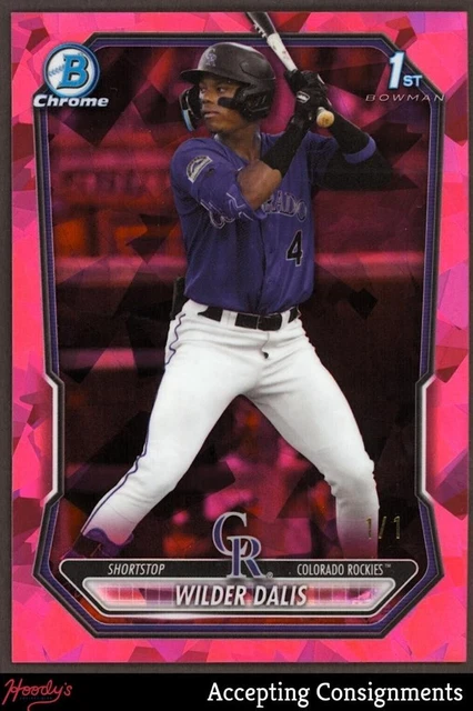 2026 Bowman Chrome Sapphire Padparadscha Refractor Wilder Dalis 1st Rookie 1/1