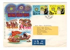 Q470 Hong Kong 1975 Royal Visit - Attractive Cachet FDC Cover - Sent to USA
