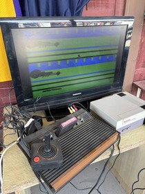 Atari 2600 Video Game Console AV MOD  TESTED / WORKING!