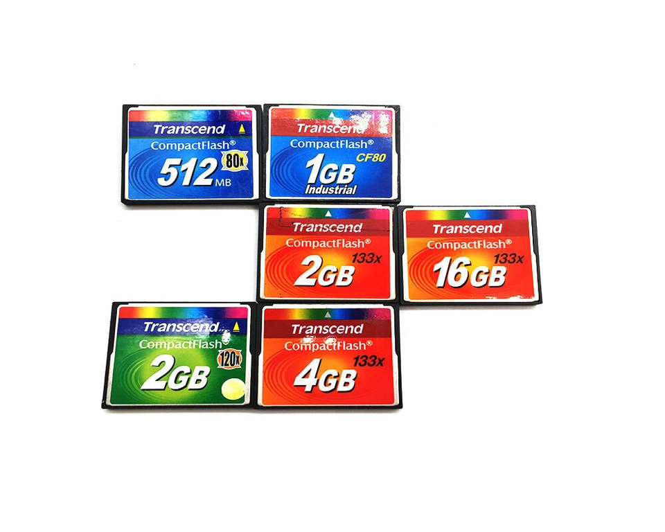Transcend 512MB 1GB 2GB 4GB 16GB CF Card 80X 133X Industrial CompactFlash Card - Image 4 of 4