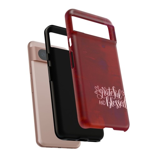 Red Tough Cases For iPhone, Galaxy, Pixel Grateful and Blessed - Picture 133 of 251