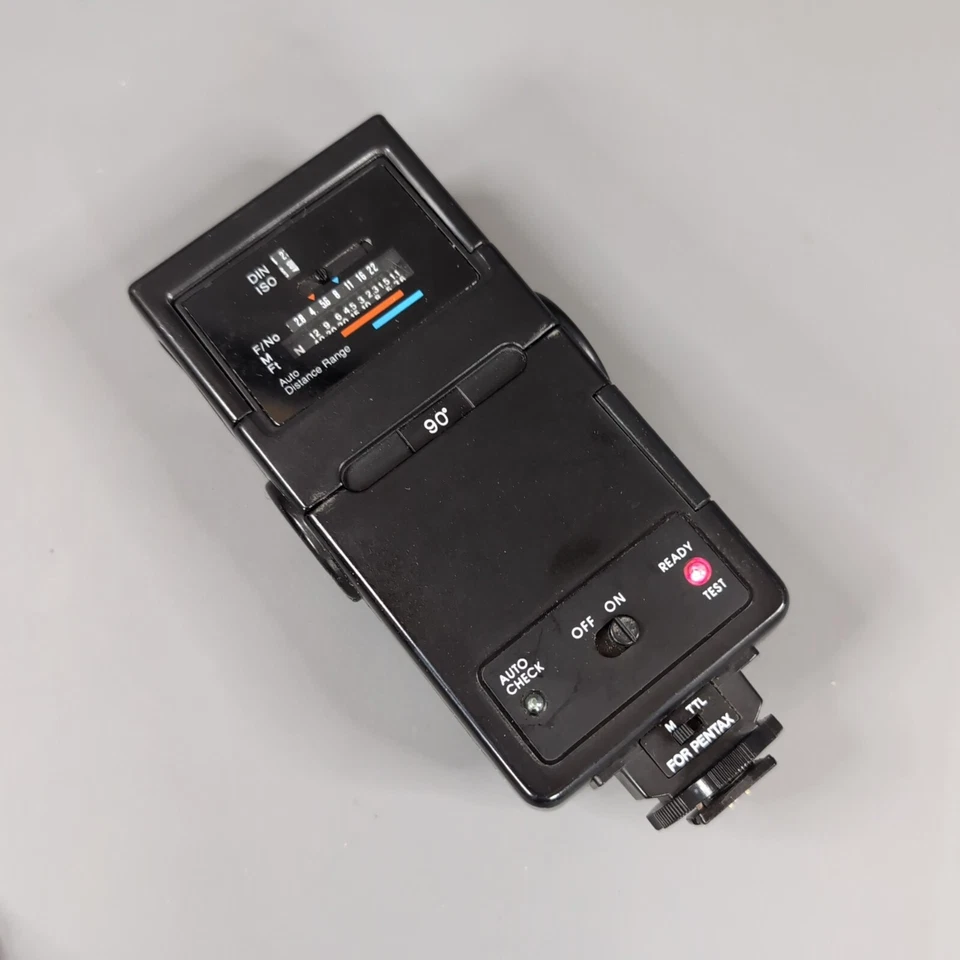 Vintage Achiever Camera Flash Unit TZ-250 Bounce Zoom Head Tested Working Black - Image 2 of 4