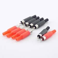 5/10pcs RCA Male Plug Jack Stereo Audio Video AV Adapter DIY Connector Solder