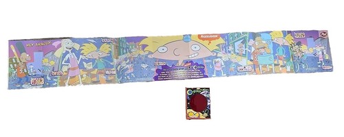 Post Cereal 1998 Nickelodeon Hey Arnold Posters + NickelOzone O-Scope Set - Picture 8 of 10