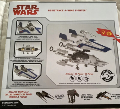Revell Star Wars Last Jedi Resistance A-Wing Fighter Snaptite
