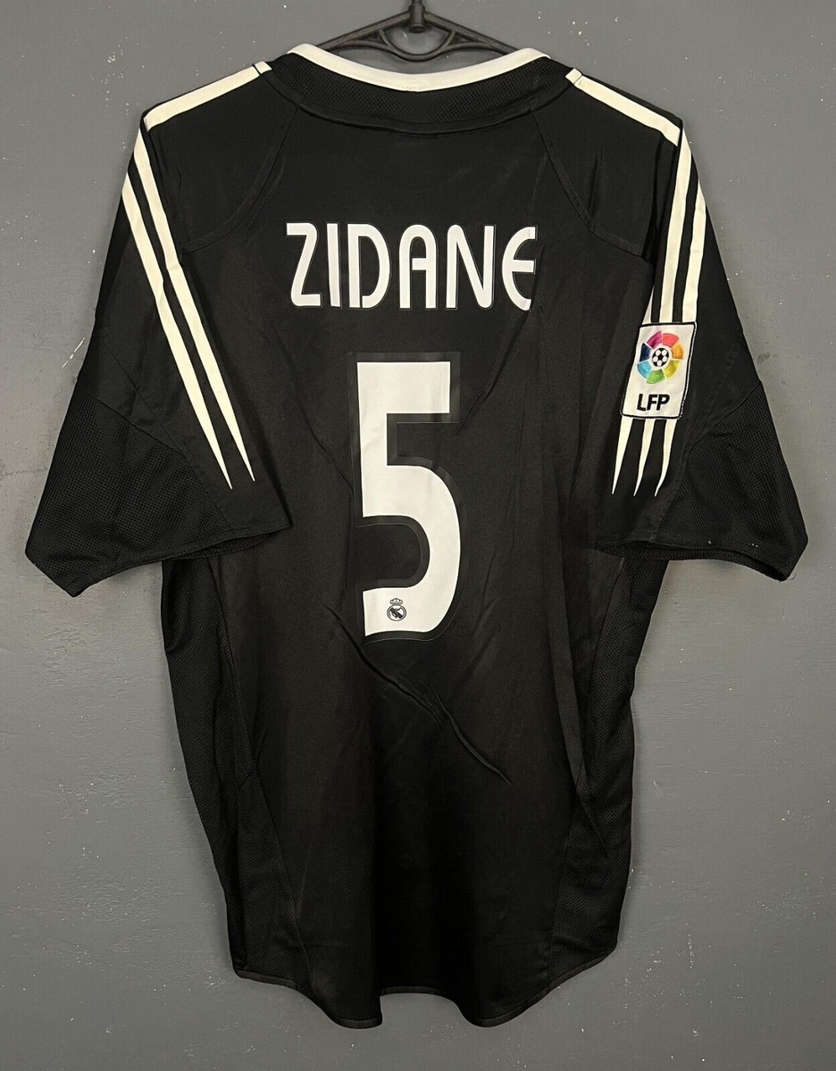MENS FC REAL MADRID 2004/2005 ZIDANE SOCCER FOOTBALL SHIRT JERSEY