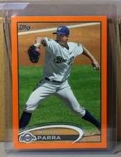 2012 TOPPS UPDATE ORANGE #US51 MANNY PARRA MILWAUKEE BREWERS 058/210