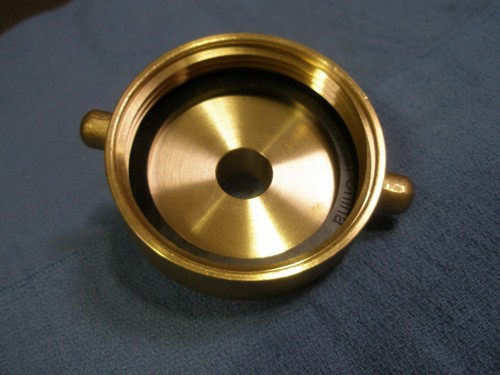 Fire Hydrant Adapter 2-1/2" Female NST X 3/4" Male GHT Brass HA2576 Dixon - Picture 2 of 2