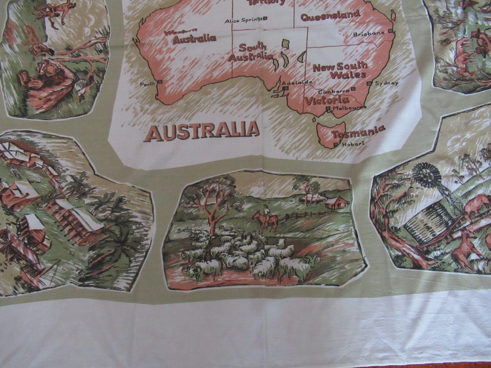 VINTAGE TABLECLOTH AUSTRALIA eBay