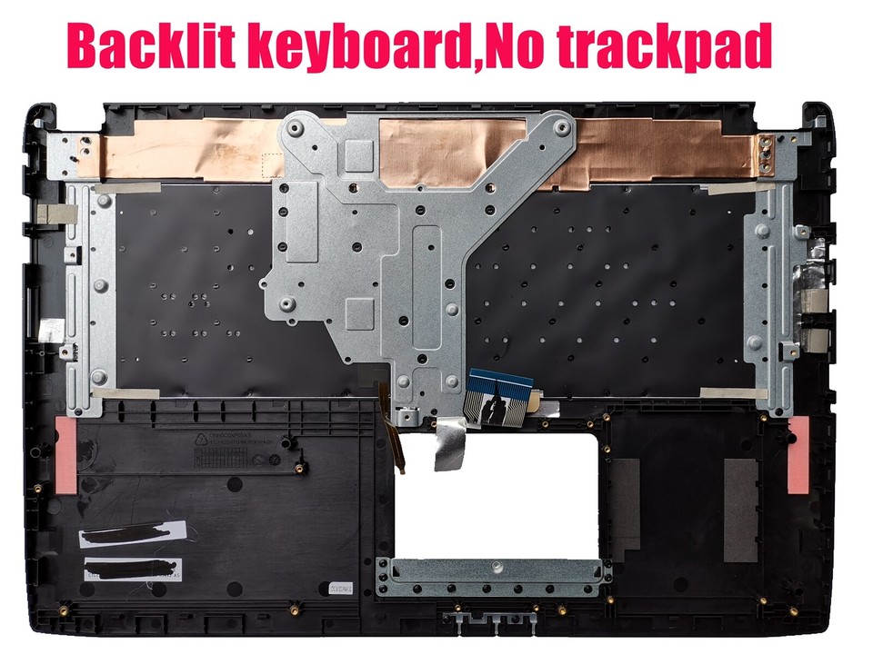 Tastiera Con Palmrest Per Asus GL702VM, GL702VS, GL702VT, Layout US, Retroilluminata, Generica