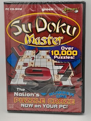 Sudoku Master (PC: Windows, 2005) - US Version - Computer Puzzles - Neu & Versiegelt