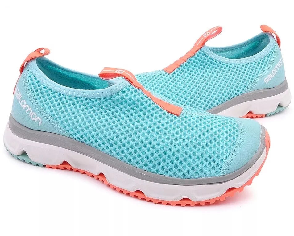 Salomon Rx Moc 3 Shoes Slippers Running Slip On Women Children Turquoise 35 36