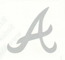 REFLECTIVE Atlanta Braves helmet decal sticker window hard hat