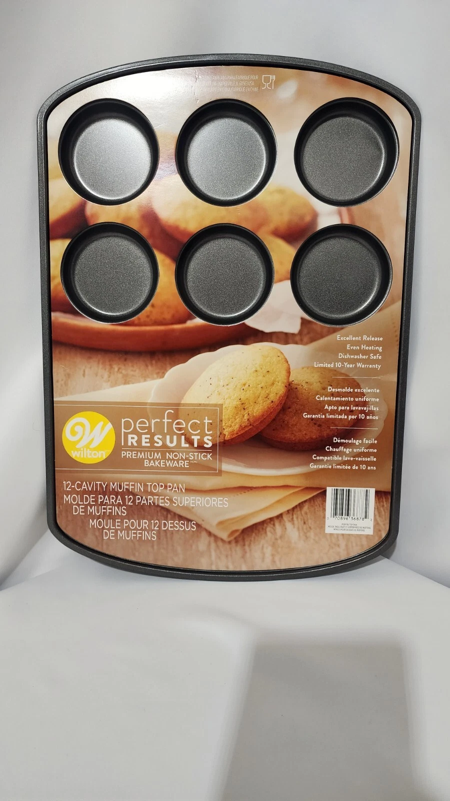 Wilton Muffin Top Pan Perfect Results Premium Non-Stick Bakeware 12-Cup Steel