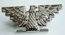 Chicano Lowrider Silver Three Dimensional Huelga bird Button Badge Pin Hat